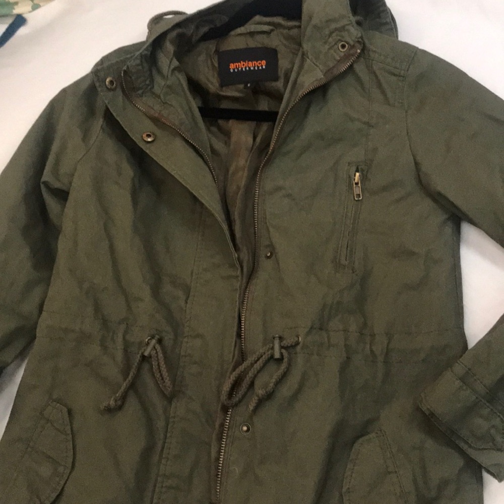 Olive Utility Jacket - Picture 3 of 7
